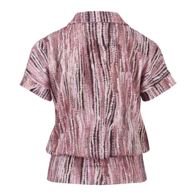 Enjoy top structuur shirt Rose